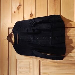 talbots|patterned blouse|large